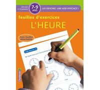 Devoirs - feuilles d'ex. l'heure (7-9 ans) - Collectif - Chantecler - broché - Scolaire / Universitaire