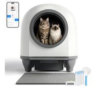 Devoko 90L Litiere Chat Autonettoyante, Litiere Automatique Multi-Chats | Sécurités Multiples, Pilotage Par APP, Entrée Basse Et Désodorisation Pour Litiere Pour Chat Autonettoyante.