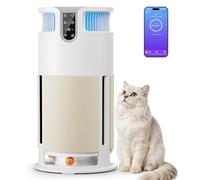 Devoko Purificateur d'air Intelligent pour Animaux - Contrôle APP， Air Purifier élimine 99,98 % moisissures, poussières, pollens et poils. Griffoir et jouet inclus - idéal pour les foyers avec animaux