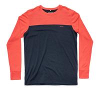 Devold - Classic Linear L/S - Haut en mérinos - XL - ink / cayenne