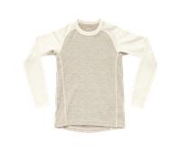 Devold - Duo Active Merino Shirt Jr - Maillot thermique laine mérinos enfant Raw White - 10 ans