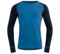 Devold of Norway - T-shirt thermique en laine de mérinos - Duo Active Merino 205 Shirt M Blue/Ink pour Homme en Laine - Taille L - Bleu Bleu L