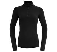T-shirt fonctionnel femme Devold Duo Active Merino 205 Z.Neck Taille: S / Couleur: noir / gris