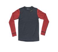 Devold - Expedition Merino Shirt Jr - Maillot thermique laine mérinos enfant Night / Beauty - 10 ans