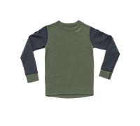 Devold - Expedition Merino Shirt Kid - Maillot thermique laine mérinos enfant Night / Forest - 2 ans