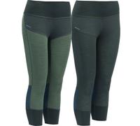 Devold Femme Pantalon 3/4 Mérinos TUVEGGA woods vert - XS