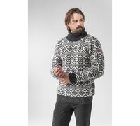 Devold - Hoddevik Wool High Neck - Pull en laine mérinos Anthracite / Offwhite - XS