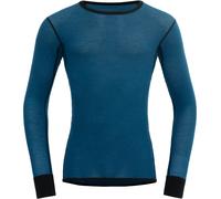 Devold Hommes Chemise à manches longues Mérinos 190 WOOL MESH flood/caviar 24/25 - M