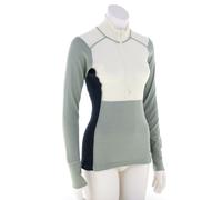 Devold - Women's Lauparen Merino 190 Zip Neck - Sous-vêtement mérinos - S - raw white / fog / ink