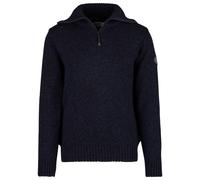 Devold - Nansen Sweater Zip Neck - Pullover Dark Blue Melange - L