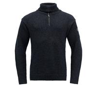 Devold - Nansen Sweater Zip Neck - Pull en laine mérinos - XXL - dark blue melange