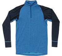 Devold of Norway - T-shirt thermique en laine de mérinos - Duo Active Merino 205 Z.Neck M Blue/Ink pour Homme en Laine - Taille M - Bleu Bleu M