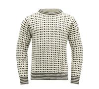 Pull DEVOLD ORIGINAL ISLENDER WOOL SWEATER (OFFWHITE/ANTHRACITE) Homme M
