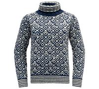 Pull en laine Devold Svalbard Wool High Neck (Night/Offwhite) L