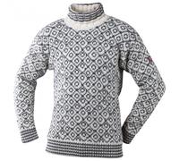 Devold - Svalbard Sweat Highneck - Pull en laine - XL - off-white / anthracite