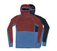 Devold - Tuvegga Merino Hoodie - Maillot thermique laine mérinos homme Cayenne - XXL