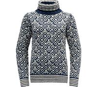 Pull en laine Devold Svalbard Wool High Neck (Night/Offwhite) M