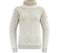 Devold - Svalbard Sweat Highneck - Pull en laine - M - offwhite / grey