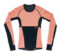 Devold - Women's Tuvegga Merino Shirt - Sous-vêtement mérinos - XL - coral