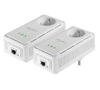 devolo 1373 - Pack de 2 adaptateurs CPL (dLAN 200 AVplus Starter Kit) : 1 port Fast Ethernet / prise gigogne intégrée