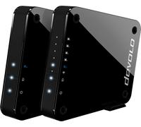 DEVOLO 9855 GigaGate Starter Kit, 2000Mbit/s, WiFi ac Bridge, 2 adaptateurs, 1x Highspeed Gigabit Port, 4x Fast Ethernet Ports