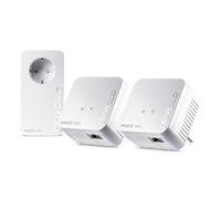 devolo Adaptateur WLAN Powerline 8578, mini kit multiroom WiFi Magic 1 - jusqu'à 1 200 Mbps, amplificateur WLAN maillé, 2 connexions LAN, dLAN 2.0, blanc