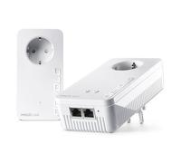 devolo Kit de démarrage WiFi 6 8823 Magic 2, adaptateur CPL WiFi - jusqu'à 2 400 Mbps, prise WiFi maille, 2X Gigabit LAN, point d'accès, dLAN 2.0, blanc