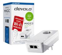 devolo Magic 2-2400 WiFi AC Next Single Adapter : Adaptateur Amplification Rapide avec Meilleure Fonction WiFi AC Maille, adapté pour Streaming (2400 Mbit/s, 2 x Ports Go LAN, G.hn, AP Steering)