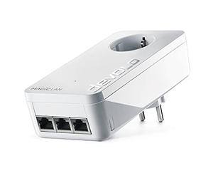 Devolo Magic 2 LAN Triple Adaptateur supplémentaire pour réseau Domestique Stable par câbles électriques, Technologie G.hn, 3 connexions LAN Gigabit, Blanc