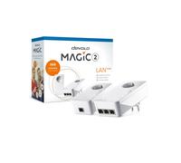 Devolo Magic 2 LAN triple - Kit de démarrage - Powerline Ethernet 2400 Mbit/s - 3 Ports Gigabit Ethernet RJ-45 - Portée 500m - Prise Type F - 2 pièces
