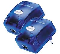 Devolo-MicroLink dLAN Ethernet/Starter Kit de réseau Ethernet-Accessoire (avec câbles USB/14MBit/s OFDM Carrier-84 200 m 3 W)