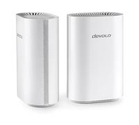 devolo WiFi 7 Mesh BE6500 2-Pack, Le système Wi-FI Mesh pour Les réseaux domestiques High-Speed, amplificateur WiFi, Jusqu’à 6.500 Mbit/s, connectivité LAN 2,5 Gbit/s, Blanc