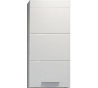 Devon Armoire murale de rangement pour salle de bain, 1 porte, blanc, blanc brillant.