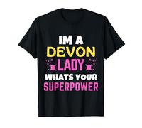 Devon Lady Quelle est ta Superpuissance Devon Day T-Shirt