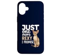 Devon Rex Cat Lover Just One More Rexy I Promise propriétaire d'animal de Compagnie Coque pour iPhone 16 Plus