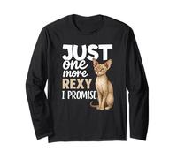 Devon Rex Cat Lover Just One More Rexy I Promise propriétaire d'animal de Compagnie Manche Longue