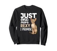 Devon Rex Cat Lover Just One More Rexy I Promise propriétaire d'animal de Compagnie Sweatshirt
