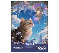 Devon Rex Jigsaw Puzzle Impossible 1000Pcs Decorazione per La CASA. Giochi Rilassamento E Intelligence per Adulti E Ragazzi Da 14 Anni 70x50cm/1000pcs