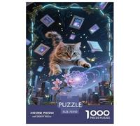 Devon Rex Jigsaw Puzzle Impossible 1000Pcs Decorazione per La CASA. Rilassamento E Intelligence per Adulti E Ragazzi Da 14 Anni 70x50cm/1000pcs