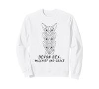 Devon Rex : Mischief and Grace Funny Cat Lover Design Sweatshirt