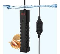 Devopet Chauffage d'aquarium réglable de 200 W, avec affichage numérique, protection contre la surchauffe et protection contre la course à sec, pour eau de 78 à 125 litres