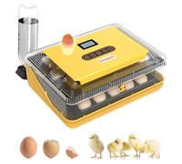 Devopet Incubateurs pour couver des œufs, incubateur de 25 œufs avec rotation automatique des œufs et contrôle de l'humidité, bougie à œufs, réapprovisionnement automatique en eau, poulet, canard, oie