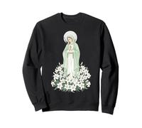 Dévotion catholique de la Vierge Marie Lily Sweatshirt