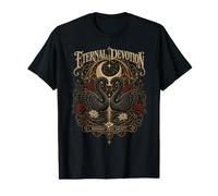 Dévotion Éternelle : Cygnes Romantiques sous la Lune T-Shirt Graphique avec Valeur