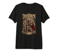Dévotion jusqu'à la Fin : Art Gothique de Chevalier T-Shirt Haut de Gamme