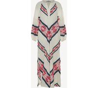Devotion Twins Devotion Twins Cream Beloved Chevron Kaftan Maxi Dress Cream Medium (EU 40-42)
