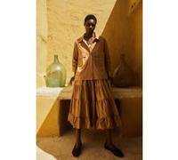 Devotion Twins Miracle Shirt Poplin Camel Taille: S | Chemises à boutons Outlet | Femme | Marron