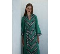 Devotion Twins New Long Dress Jacquard Green Black Taille: S | Robes longues Outlet | Femme | Le Noir