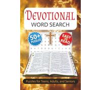 Devotional Word Search Book: Word Searches with Easy to Read Print about Devotional Prayer, Faith, Christianity, and More | 6 x 9 inches | 110 pages | ... | Gift for Vacations, Holidays, and Free Time