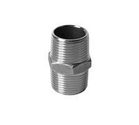 DeVow 1/8 "1/4" 3/8 "1/2" 3/4 "1" 1-1/4 "BSP filetage mâle 304 acier inoxydable mamelon hexagonal Union raccord de tuyau connecteur coupleur adaptateur(316SS BSP2.5)